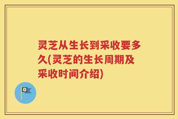 灵芝从生长到采收要多久(灵芝的生长周期及采收时间介绍)