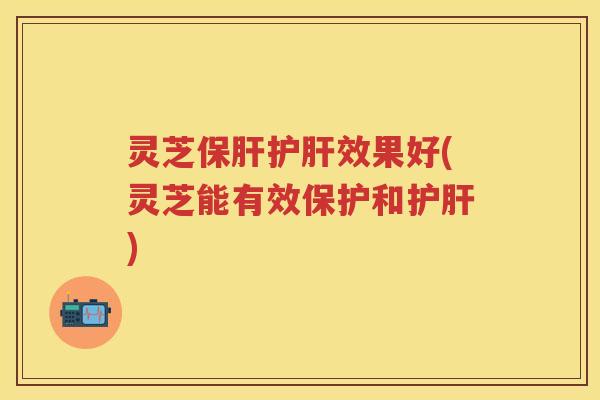 灵芝保肝护肝效果好(灵芝能有效保护和护肝)