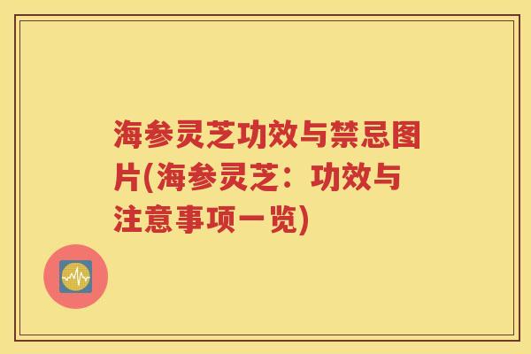 海参灵芝功效与禁忌图片(海参灵芝：功效与注意事项一览)