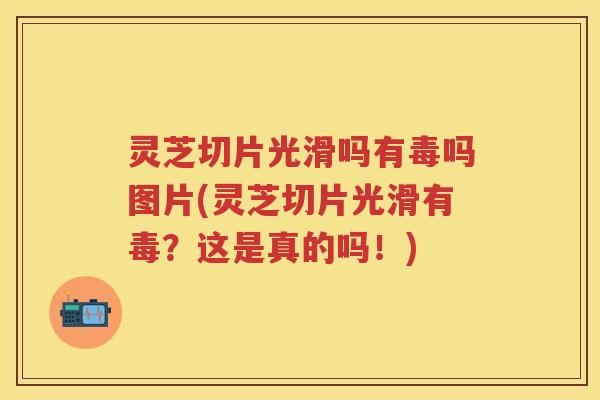 灵芝切片光滑吗有毒吗图片(灵芝切片光滑有毒？这是真的吗！)