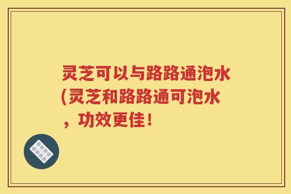 灵芝可以与路路通泡水(灵芝和路路通可泡水，功效更佳！