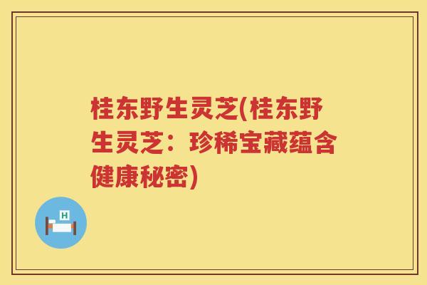 桂东野生灵芝(桂东野生灵芝：珍稀宝藏蕴含健康秘密)