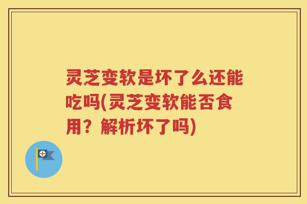 灵芝变软是坏了么还能吃吗(灵芝变软能否食用?解析坏了吗) 灵芝变软是坏了么还能吃吗(灵芝变软能否食用?解析坏了吗)