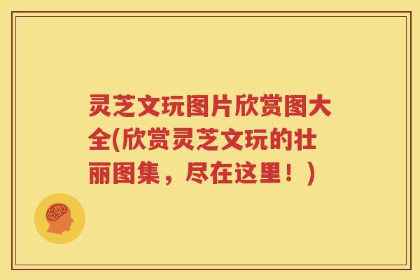 灵芝文玩图片欣赏图大全(欣赏灵芝文玩的壮丽图集,尽在这里!) 灵芝文玩图片欣赏图大全(欣赏灵芝文玩的壮丽图集,尽在这里!)