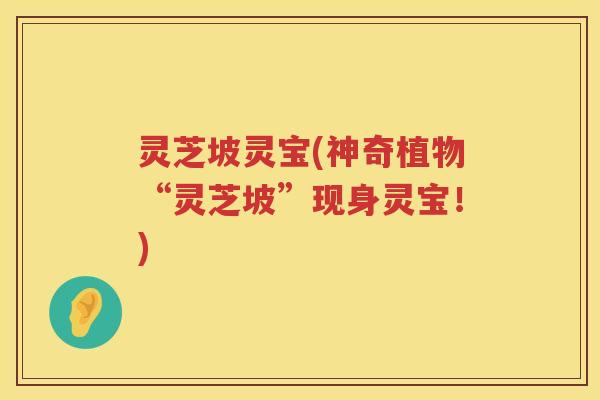灵芝坡灵宝(神奇植物“灵芝坡”现身灵宝！)