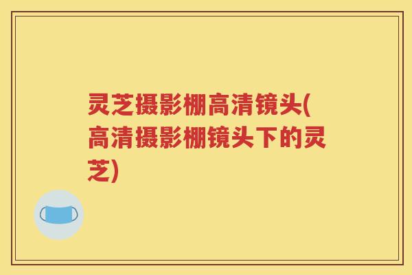 灵芝摄影棚高清镜头(高清摄影棚镜头下的灵芝)
