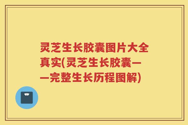 灵芝生长胶囊图片大全真实(灵芝生长胶囊——完整生长历程图解)