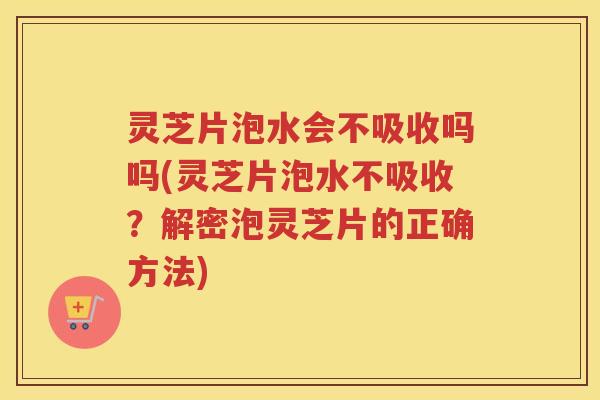 灵芝片泡水会不吸收吗吗(灵芝片泡水不吸收？解密泡灵芝片的正确方法)