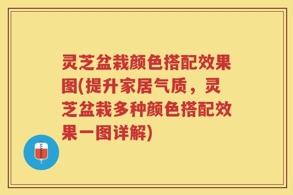 灵芝盆栽颜色搭配效果图(提升家居气质，灵芝盆栽多种颜色搭配效果一图详解)