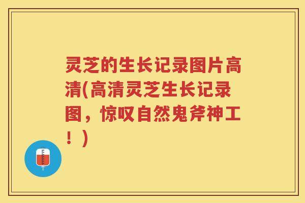 灵芝的生长记录图片高清(高清灵芝生长记录图，惊叹自然鬼斧神工！)