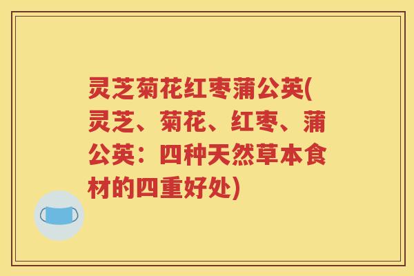 灵芝菊花红枣蒲公英(灵芝、菊花、红枣、蒲公英：四种天然草本食材的四重好处)