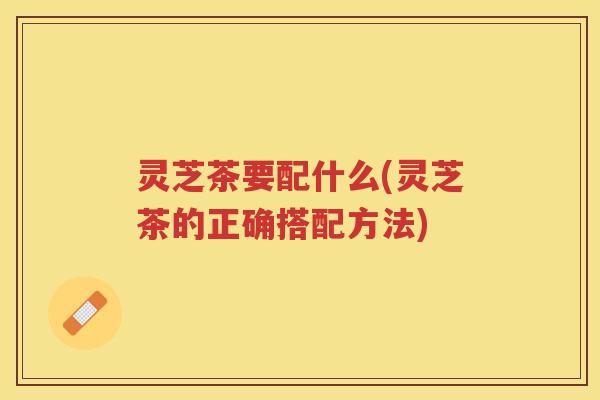 灵芝茶要配什么(灵芝茶的正确搭配方法)