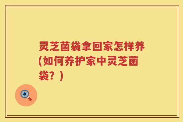 灵芝菌袋拿回家怎样养(如何养护家中灵芝菌袋?) 灵芝菌袋拿回家怎样养(如何养护家中灵芝菌袋?)