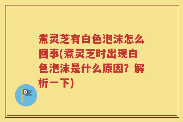 煮灵芝有白色泡沫怎么回事(煮灵芝时出现白色泡沫是什么原因？解析一下)