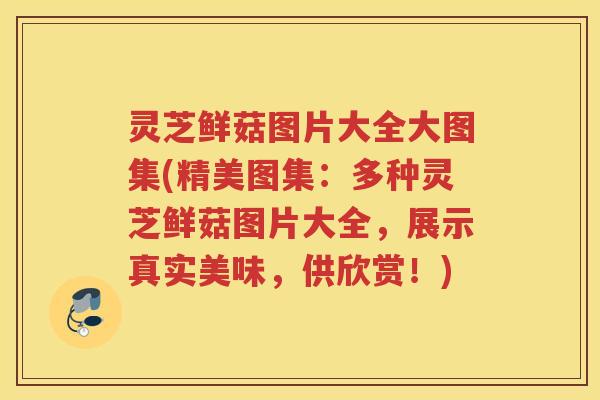 灵芝鲜菇图片大全大图集(精美图集:多种灵芝鲜菇图片大全,展示真实美味,供欣赏!) 灵芝鲜菇图片大全大图集(精美图集:多种灵芝鲜菇图片大全,展示真实美味,供欣赏!)