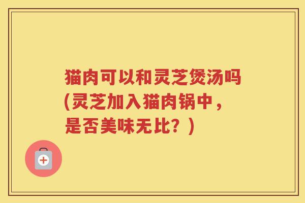 猫肉可以和灵芝煲汤吗(灵芝加入猫肉锅中，是否美味无比？)