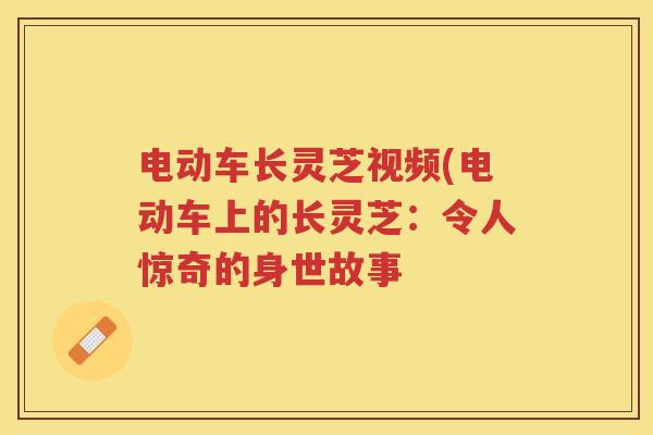 电动车长灵芝视频(电动车上的长灵芝:令人惊奇的身世故事 电动车长灵芝视频(电动车上的长灵芝:令人惊奇的身世故事