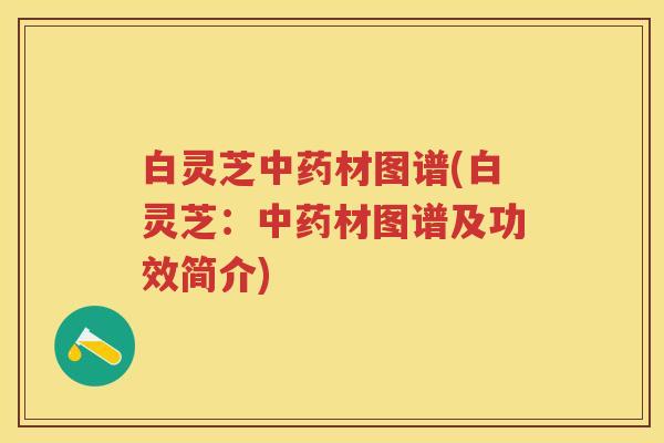 白灵芝中药材图谱(白灵芝：中药材图谱及功效简介)