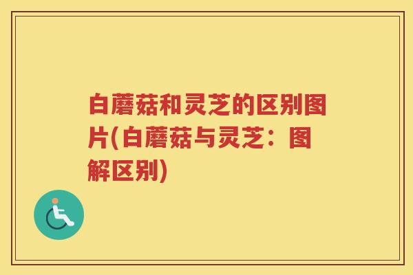 白蘑菇和灵芝的区别图片(白蘑菇与灵芝：图解区别)
