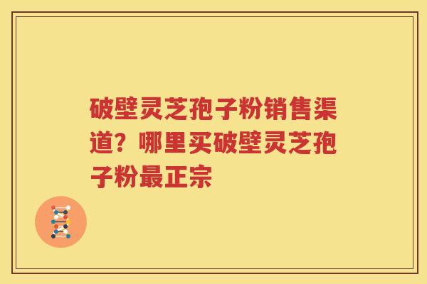 破壁灵芝孢子粉销售渠道？哪里买破壁灵芝孢子粉最正宗
