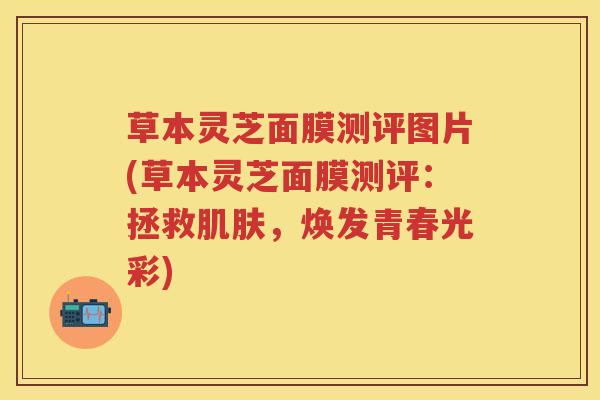 草本灵芝面膜测评图片(草本灵芝面膜测评：拯救肌肤，焕发青春光彩)