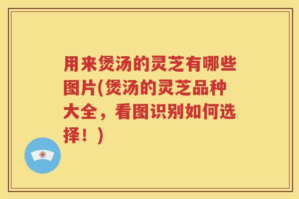 用来煲汤的灵芝有哪些图片(煲汤的灵芝品种大全，看图识别如何选择！)