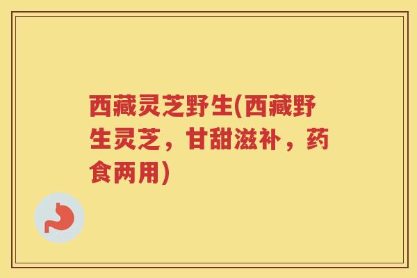 西藏灵芝野生(西藏野生灵芝，甘甜滋补，药食两用)