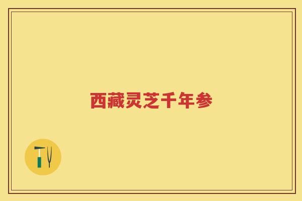 西藏灵芝千年参