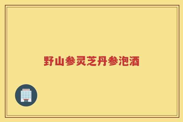 野山参灵芝丹参泡酒 野山参灵芝丹参泡酒