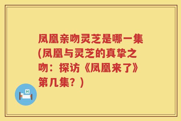 凤凰亲吻灵芝是哪一集(凤凰与灵芝的真挚之吻：探访《凤凰来了》第几集？)