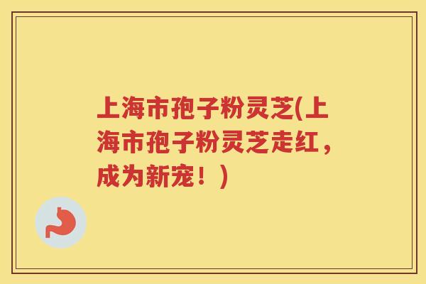 上海市孢子粉灵芝(上海市孢子粉灵芝走红，成为新宠！)