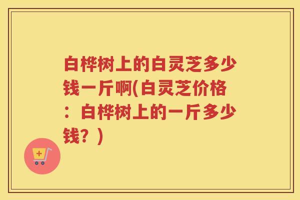 白桦树上的白灵芝多少钱一斤啊(白灵芝价格：白桦树上的一斤多少钱？)
