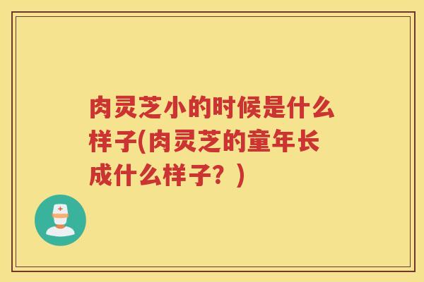 肉灵芝小的时候是什么样子(肉灵芝的童年长成什么样子？)
