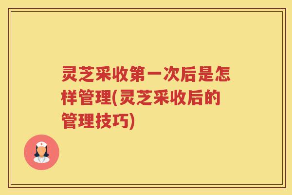 灵芝采收第一次后是怎样管理(灵芝采收后的管理技巧)