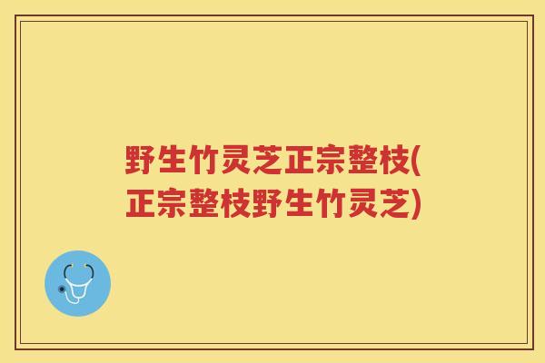 野生竹灵芝正宗整枝(正宗整枝野生竹灵芝)