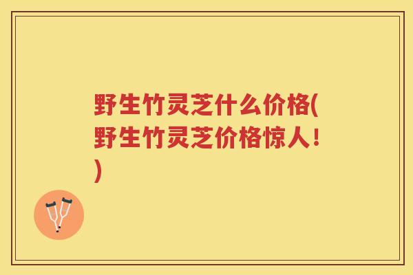 野生竹灵芝什么价格(野生竹灵芝价格惊人！)