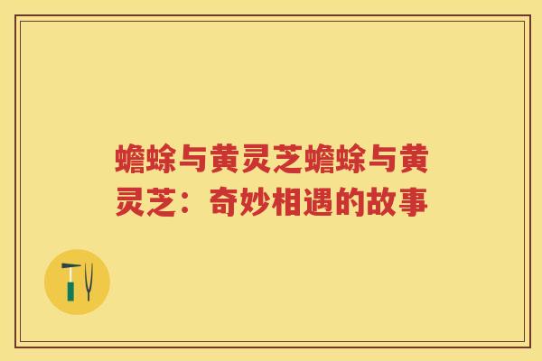 蟾蜍与黄灵芝蟾蜍与黄灵芝：奇妙相遇的故事
