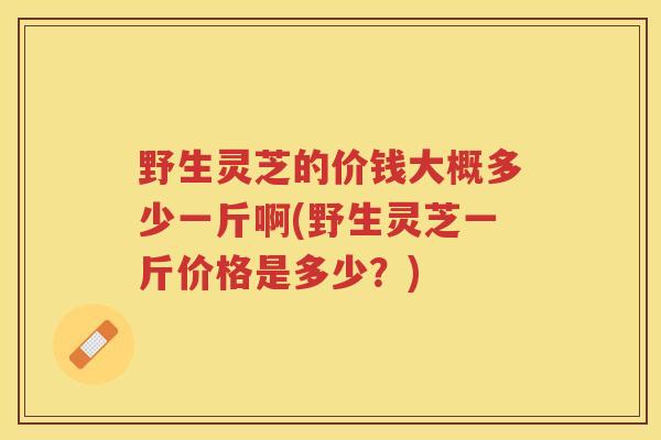 野生灵芝的价钱大概多少一斤啊(野生灵芝一斤价格是多少？)