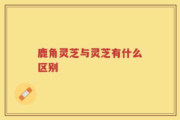 鹿角灵芝与灵芝有什么区别