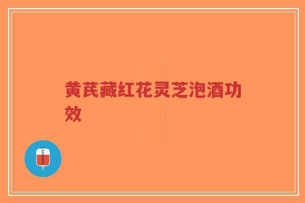 黄芪藏红花灵芝泡酒功效