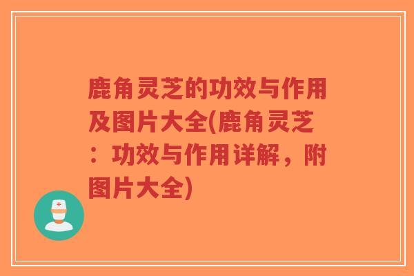 鹿角灵芝的功效与作用及图片大全(鹿角灵芝：功效与作用详解，附图片大全)