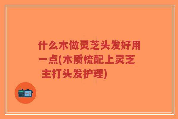 什么木做灵芝头发好用一点(木质梳配上灵芝 主打头发护理)