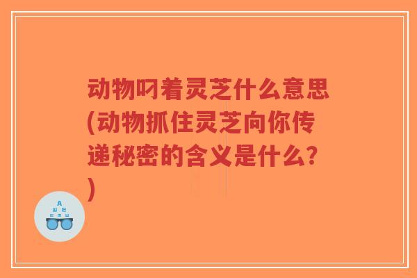 动物叼着灵芝什么意思(动物抓住灵芝向你传递秘密的含义是什么?) 动物叼着灵芝什么意思(动物抓住灵芝向你传递秘密的含义是什么?)