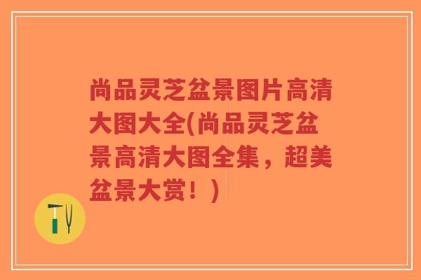 尚品灵芝盆景图片高清大图大全(尚品灵芝盆景高清大图全集，超美盆景大赏！)