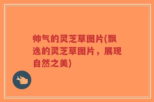 帅气的灵芝草图片(飘逸的灵芝草图片，展现自然之美)