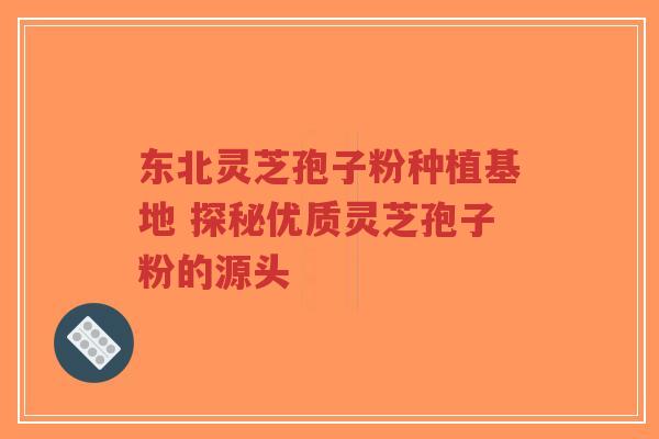 东北灵芝孢子粉种植基地 探秘优质灵芝孢子粉的源头 东北灵芝孢子粉种植基地 探秘优质灵芝孢子粉的源头