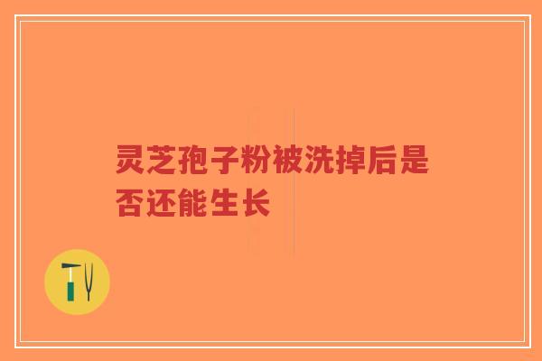 灵芝孢子粉被洗掉后是否还能生长