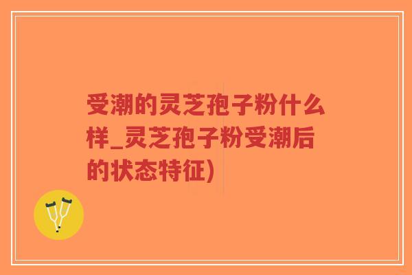 受潮的灵芝孢子粉什么样_灵芝孢子粉受潮后的状态特征)