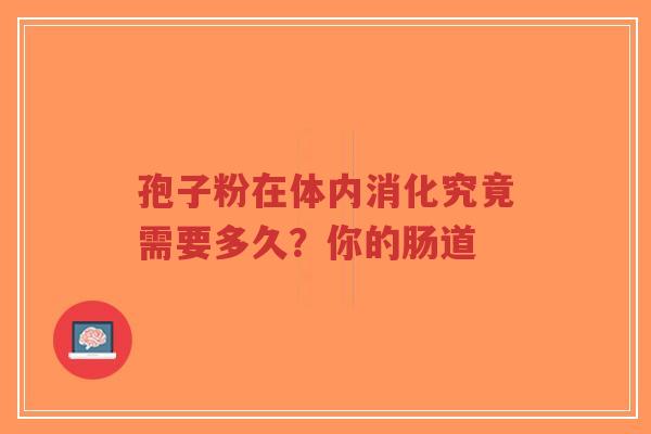 孢子粉在体内消化究竟需要多久？你的肠道